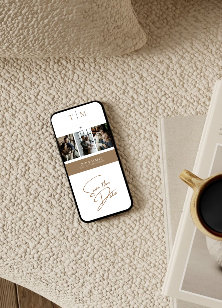 esküvői weboldal készítés egyedi